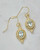 Gold-Plated Sterling Silver Aquamarine Oval Earrings View Product Image