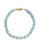 Gold-Plated Sterling Silver 6mm Aquamarine Beaded Bracelet View Product Image