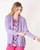 Lavender and Pink Floral Reversible Printed Cardigan View Product Image
