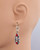 Red, White, and Blue Scalloped Filigree Drop Earrings View Product Image