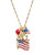 Red, White, and Blue American Flag Jumble Necklace View Product Image