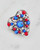 Red, White, and Blue Filigree Heart Pin View Product Image