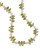 Bohemian Leaf and Pink Art Glass Necklace View Product Image