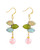 Bohemian Leaf and Pink Art Glass Earrings View Product Image