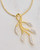 A pristine shot of the diamond vine necklace pendant, a thoughtful gift for gardeners and nature lovers View Product Image