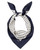 Blue and White Pin Dot Silk Scarf View Product Image