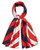 Red, White, and Blue Stripes Silk Scarf View Product Image