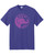 A purple elephant print t-shirt displayed from the front, showcasing a central circular emblem of an elephant. View Product Image
