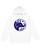 Elephant Icon White Unisex Hoodie View Product Image