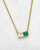 Emerald and White Topaz Necklace View Product Image