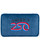 The reverse side of the America 250 plush shaped like an American flag, showing the embroidered anniversary logo. View Product Image