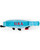 Red embroidered USA lettering on the top edge of the blue America 250 mascot plush, commemorative America 250 merchandise. View Product Image
