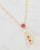 Ruby Filigree Drop Necklace View Product Image