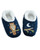 Women's night slippers with owl design shown with cozy sherpa lining and soft exterior. View Product Image
