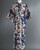 Mannequin display showing an elegant yukata with royal princess and peony patterns. View Product Image