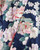 Fabric texture and print detail from an elegant yukata with floral motifs. View Product Image