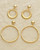 Smithsonian 24K Vermeil Large Clip or Post Hoop Earrings View Product Image