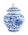 Blue and White Chrysanthemum Jar View Product Image