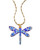 Floral Dragonfly Pendant Necklace View Product Image