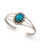 Navajo Sterling Silver and Turquoise Cuff Bracelet View Product Image
