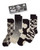 4-Pack Black and White Adult Socks Set View Product Image
