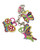 Yayoi Kusama Butterflies Key Ring View Product Image