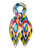 Swirling Pleated Diamond Scarf View Product Image