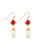 Gemstone and Faux Pearl Earrings View Product Image