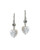 Sterling Silver Mother of Pearl Heart Earrings View Product Image