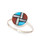 Turquoise and Mother-of-Pearl Ring View Product Image
