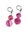 Sleek silver mother of pearl earrings with clean lines and soft shimmer. View Product Image