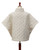 Cream quilted poncho jacket on a mannequin with high collar, featuring a diamond pattern. View Product Image