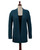 Teal merino wool cardigan on display mannequin. View Product Image