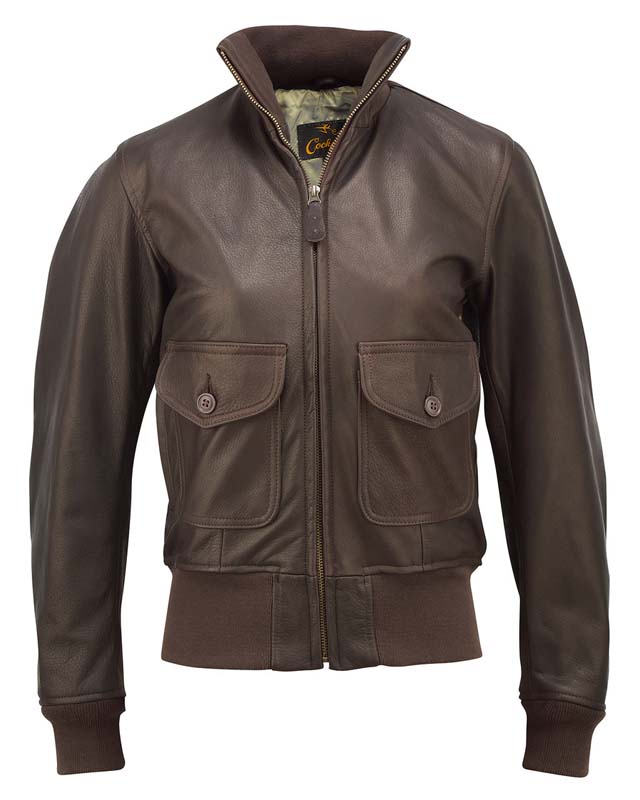 Women\'s Leather Brown Flight Jacket