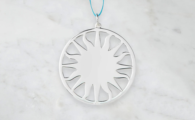 Sun Ornament at the jeweler's bench