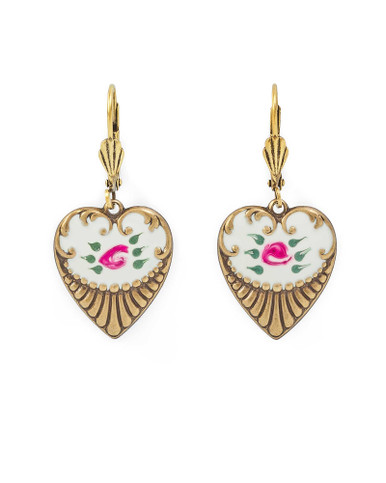 Spring Classic Heart and Rose Earrings | Shop Smithsonian Store