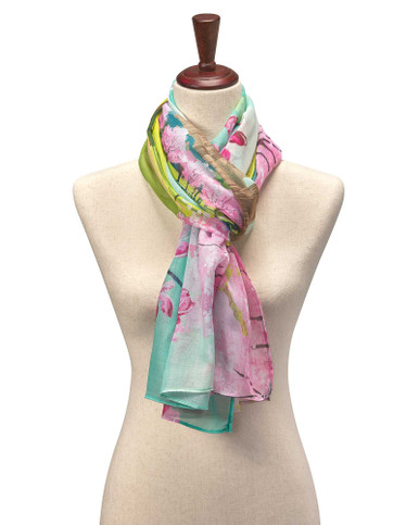KINDERSALMON☆Silk 100% Scarf 01 ESSENTIAL] Silk 100% Scarf 01 - KINDERSALMON