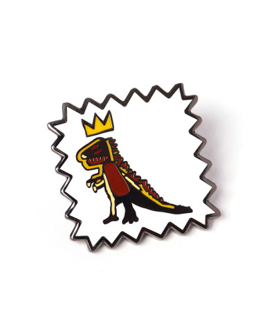 Jean-Michel Basquiat Crown T-Rex Pin | Shop Smithsonian Store