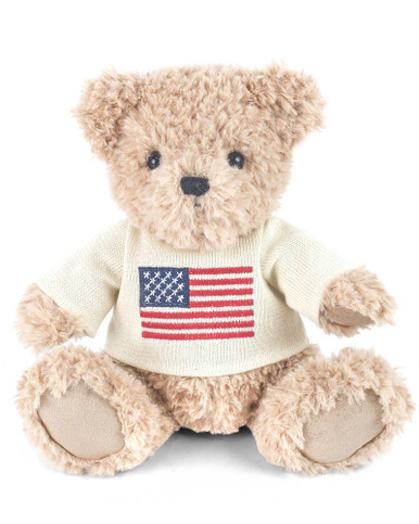 Plush Teddy Bear with American Flag Sweater | Shop Smithsonian Store