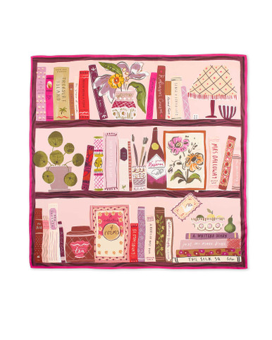 Bookworm Silk Square Scarf | Shop Smithsonian Store