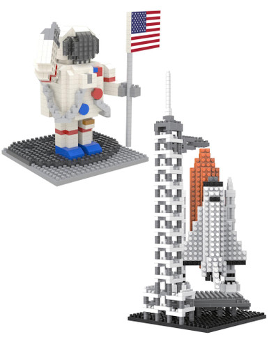Astronaut Building Blocks Kits: eirix Universe Exploring Space Micro Blocks Toys, Spaceman Mini Blocks Set, STEM Building Nano DIY Bricks Model Easter