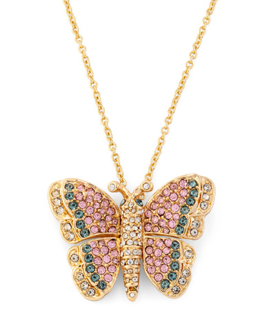 Vembley Stylish Gold Plated Crystal Purple Butterfly Pendant Necklace for  Women and Girls : Amazon.in: Fashion