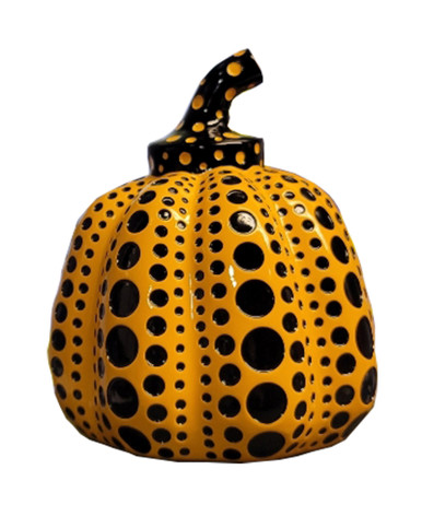 Yayoi Kusama large soft sculpture pumpkin