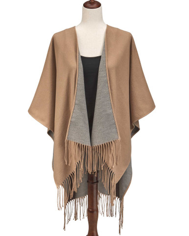 Hana Poncho 200×200cm 両開きカーテン 2色セット Double-Face Ruana | Shop Smithsonian Store