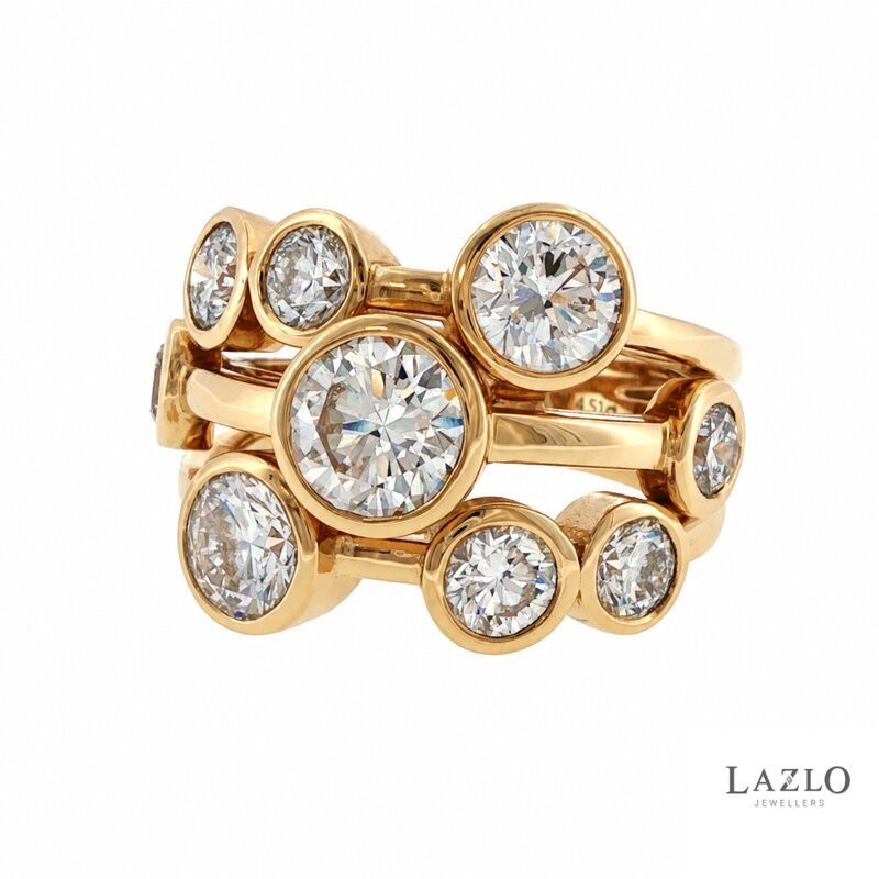 18kt Yellow Gold Raindance 4.51ct D VVS2 Laboratory Diamond Ring 1
