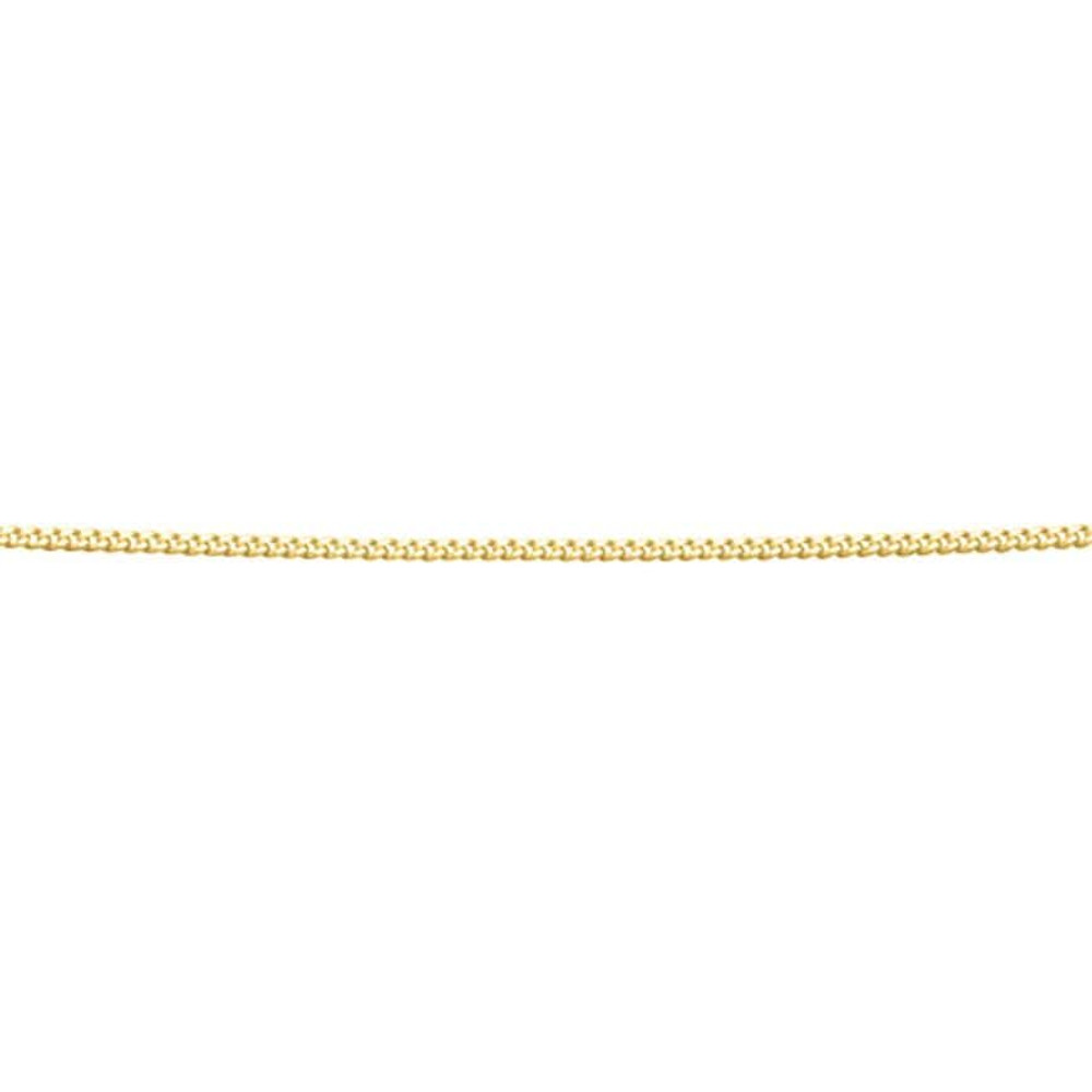 Ladies Silver & Gold Plated Diamond Cut Extendable 16-18’’ Curb Chain