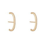 Sterling Silver Suspender Earrings with thick 18kt gold plating