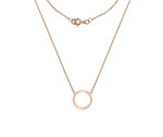 9kt Rose Gold Circle Necklace