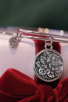 Chrysalis Wonderland Mistletoe Rhodium Plated Bangle 4