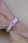 18kt White Gold 0.68ct Pink Sapphire and 0.30ct Diamond Ring 2